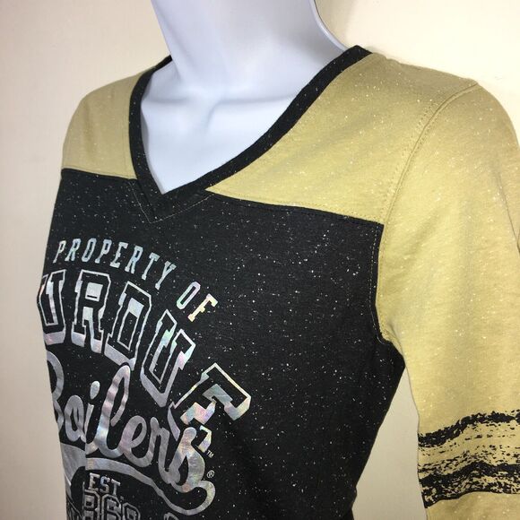 Purdue Shortsleeve T-Shirt Small Black Collegiate Wear Rivalry Threads Graphic B - Picture 4 of 7